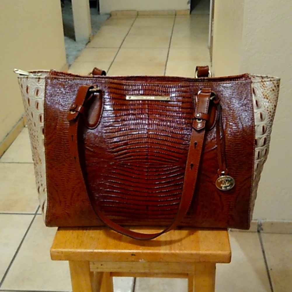 Large Brahmin Alligator Style Bag